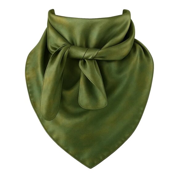 Green Wild Rage Large Scarf 23x23" Western Accessory Cowgirl or Cowboy - Picture 1 of 9